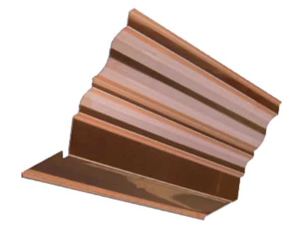 Simple custom copper cornice profile