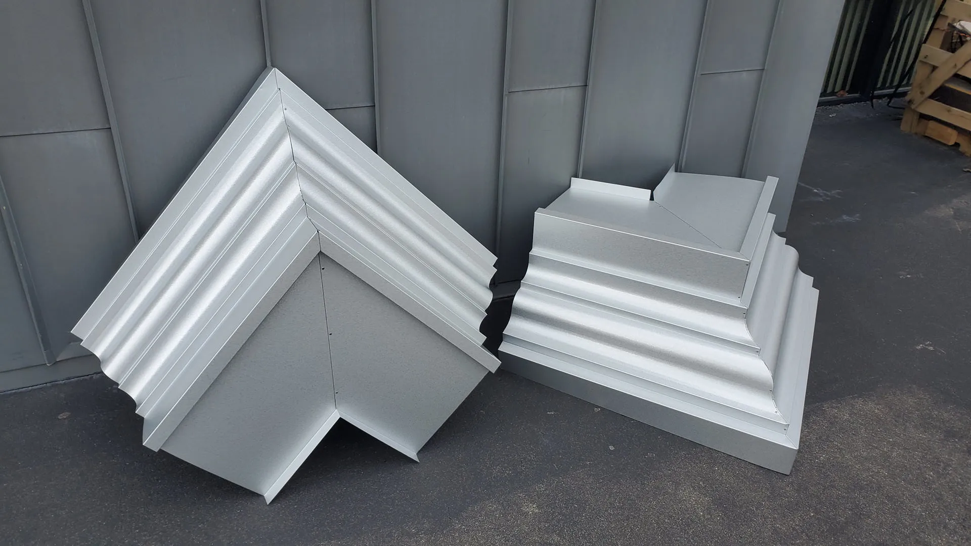 Custom Galvalume cornice profile