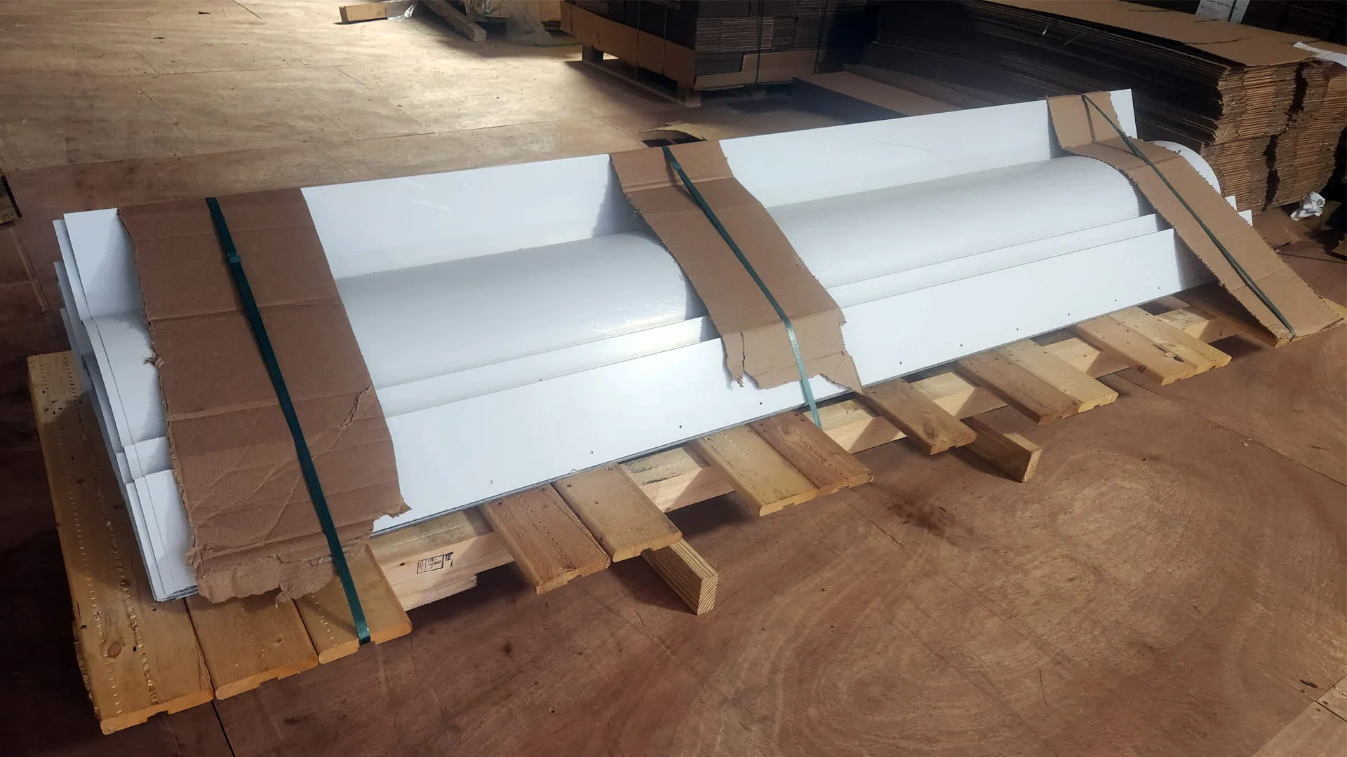 Custom 0.040-inch aluminum cornice profile for a church