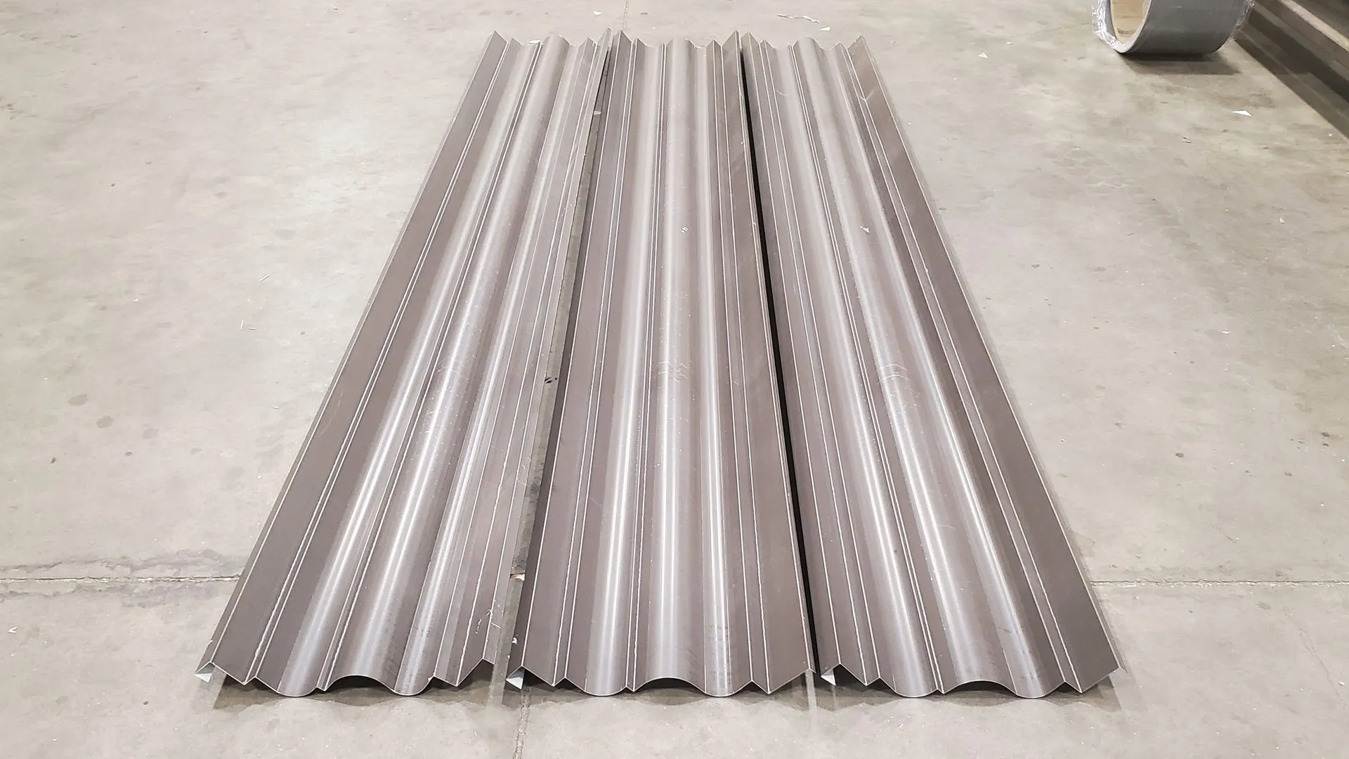 Custom medium-bronze aluminum cornice