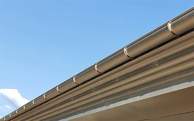 Galvalume Half Round Gutter with K&M's #15 Aluminum Hangers