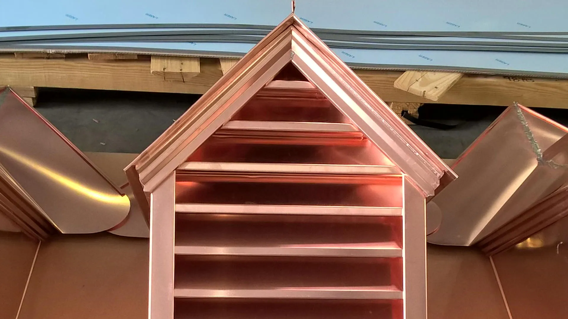 Custom Copper Gable Roof Dormer