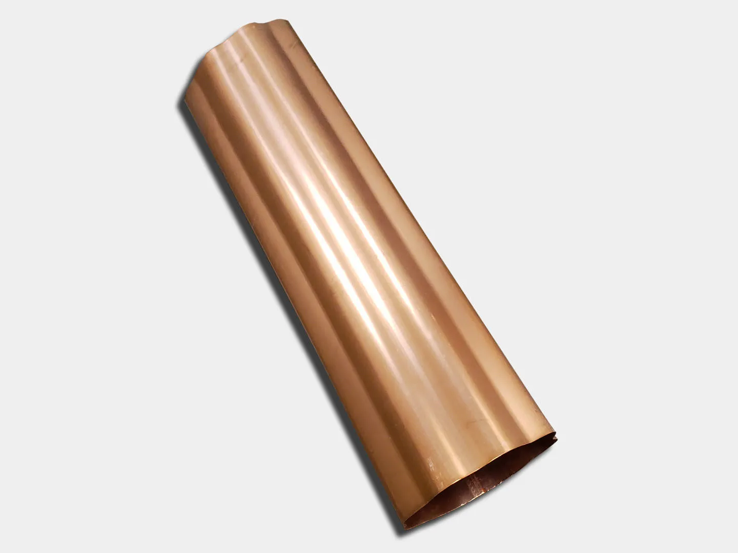 Corrugated Round Copper Downspout