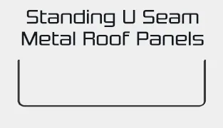 Standing U Seam Metal Roof Panels