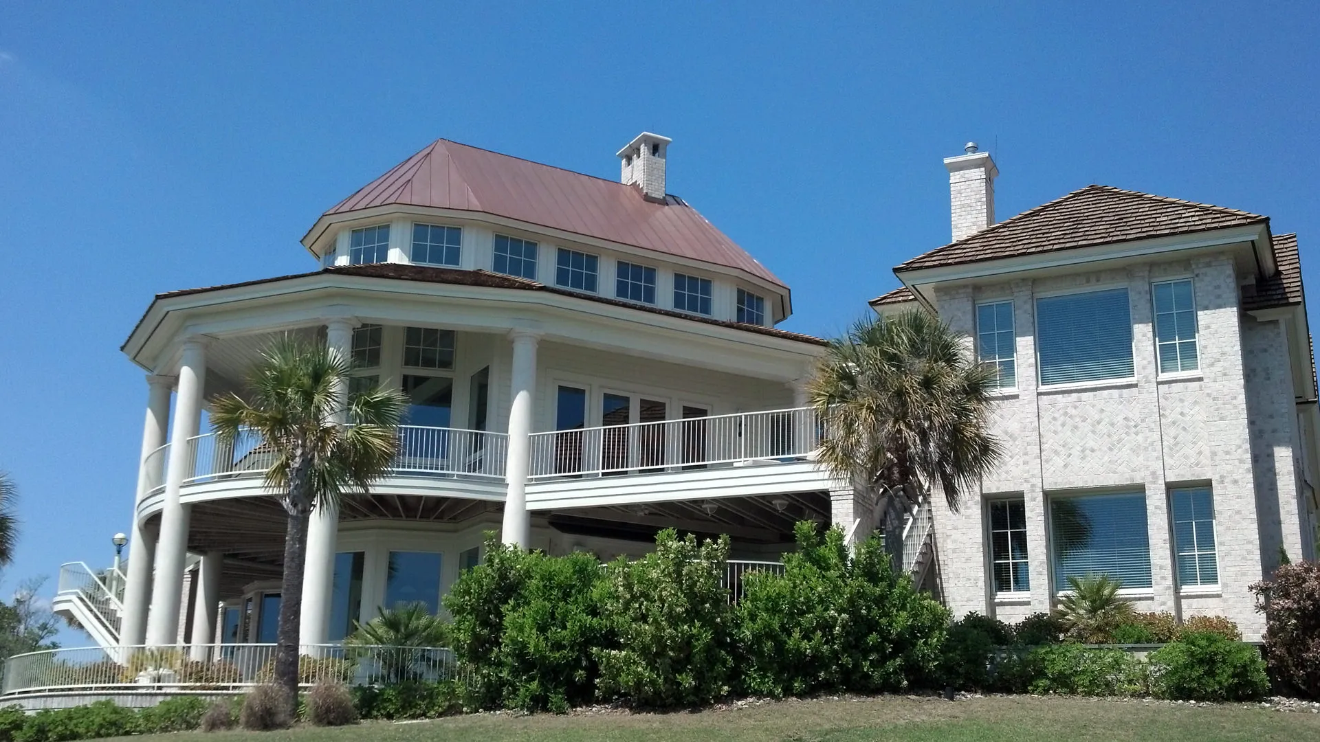 Standing Seam Copper and Wood Shingle Roof