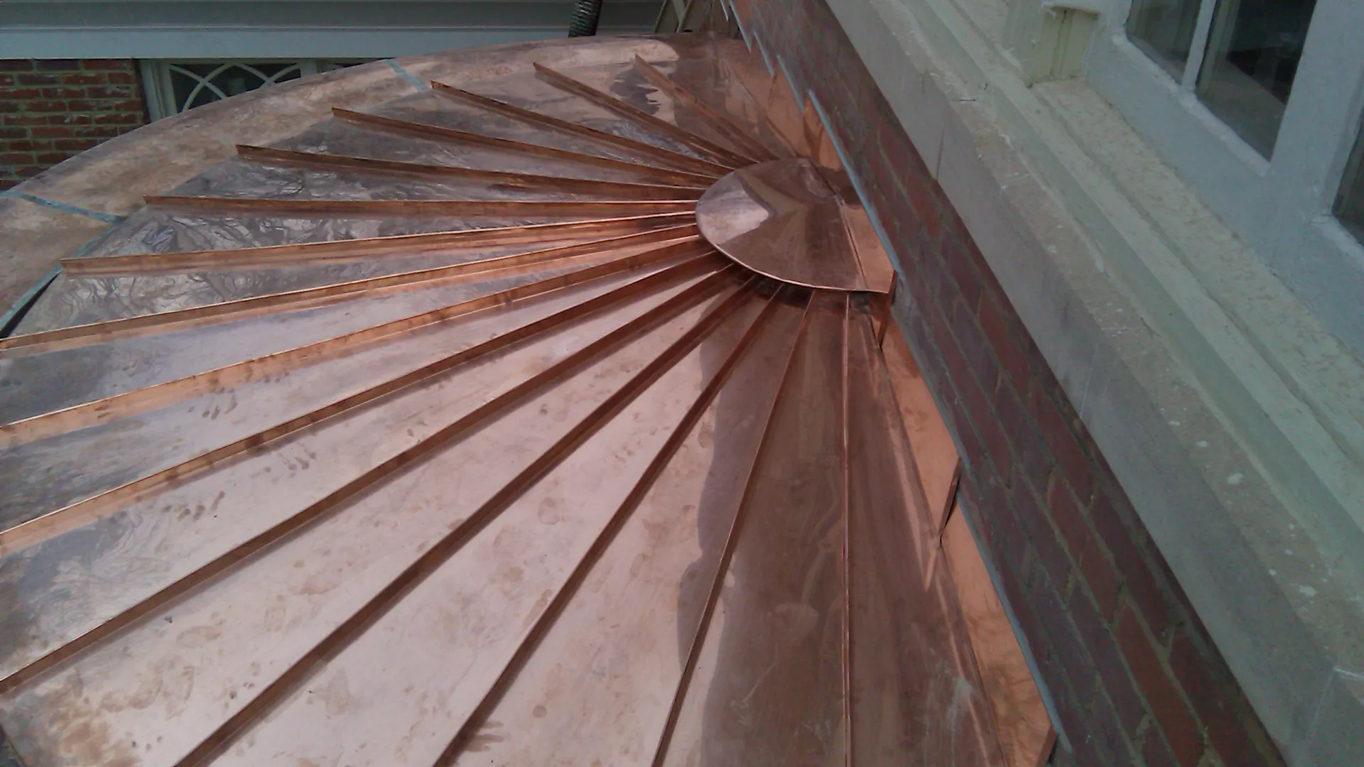 Tapered Double Lock Copper Panels