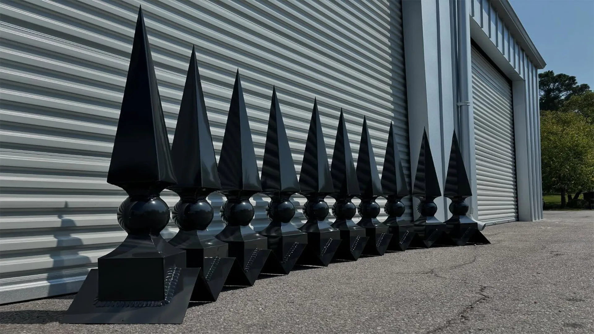 Pinnacle Finials Powder Coated Black