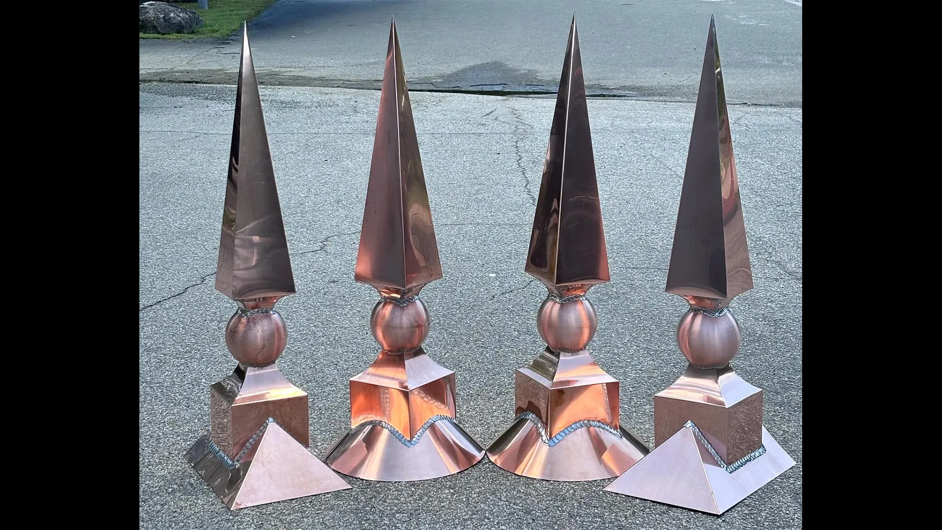 Pinnacle Finials with Different Style Bases