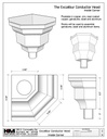 The Excalibur Inside Corner Conductor Head / Leader Head