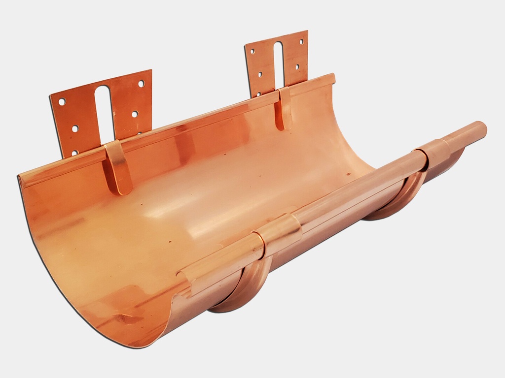 Stamped Half Round Gutter Copper Hanger