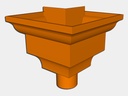 The Federal Outside Corner Conductor Head / Leader Head