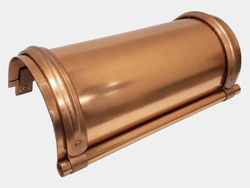 #15 Fascia Mount Half Round Gutter Copper Bar Hanger