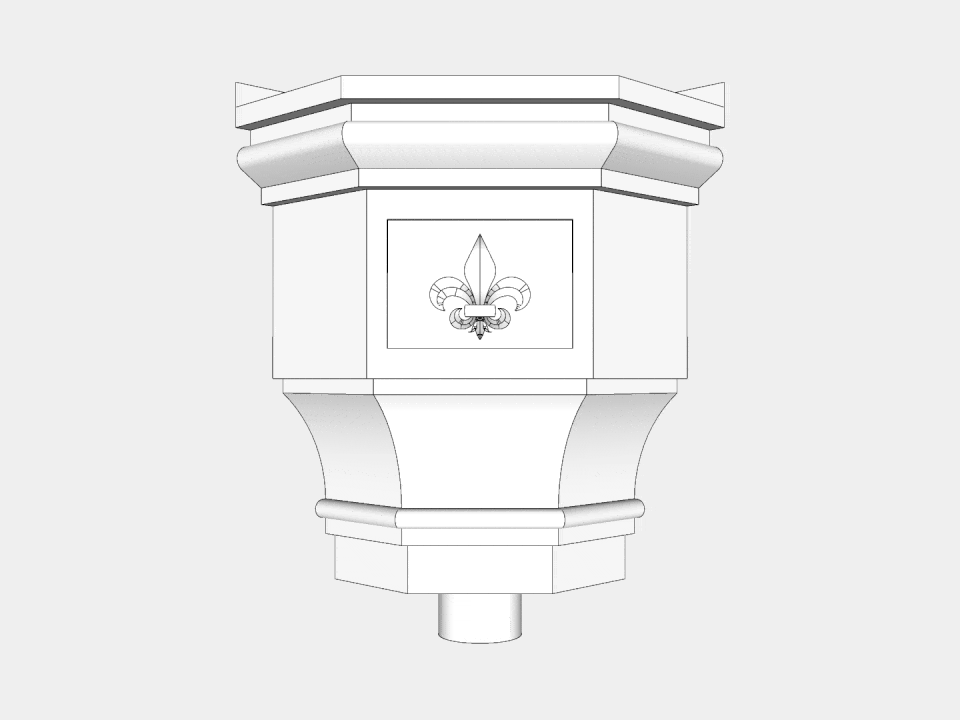 The Churchill Inside Corner Conductor Head | Leader Head | Copper Zinc