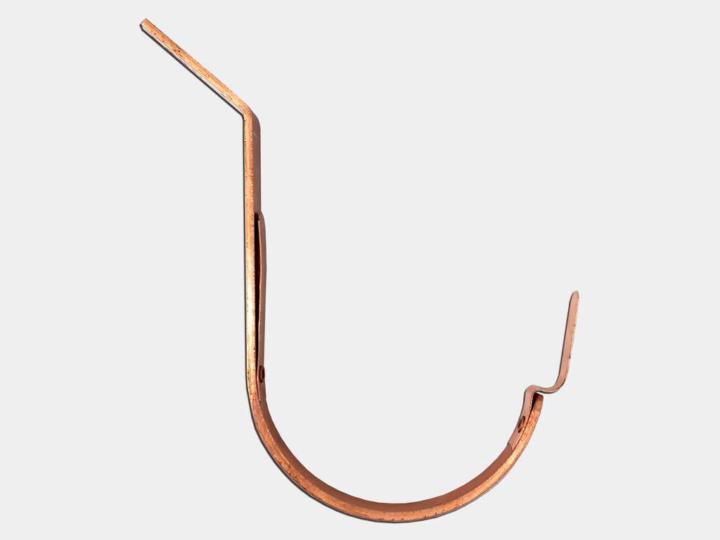 #16 Roof Mount Half Round Gutter Copper Bar Hanger