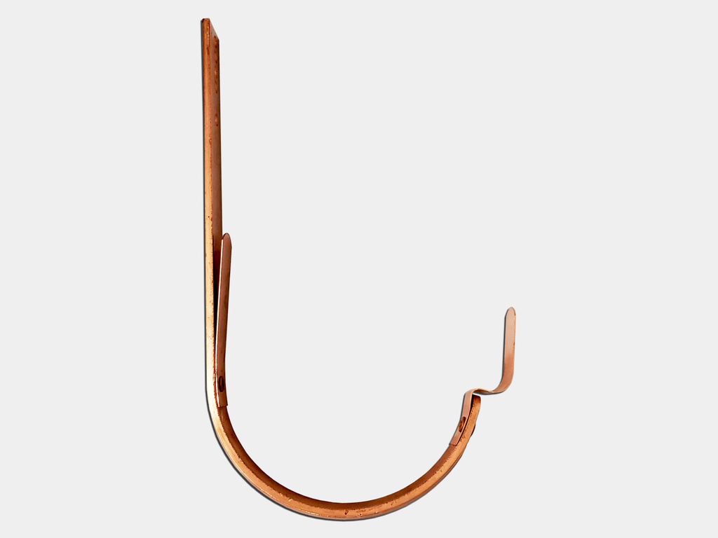 #16 Roof Mount Half Round Gutter Copper Bar Hanger