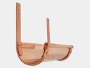 #16 Roof Mount Half Round Gutter Copper Bar Hanger