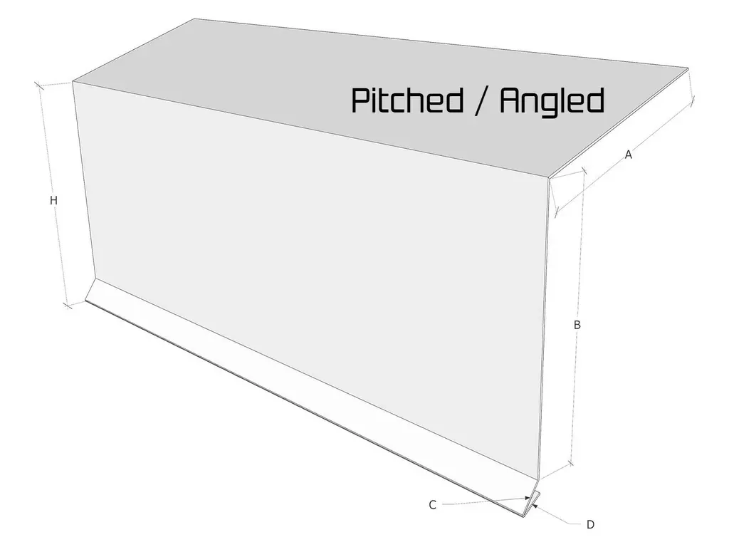 0.027" Aluminum Drip Edge with Kick
