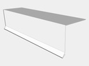 0.027" Aluminum Drip Edge with Kick