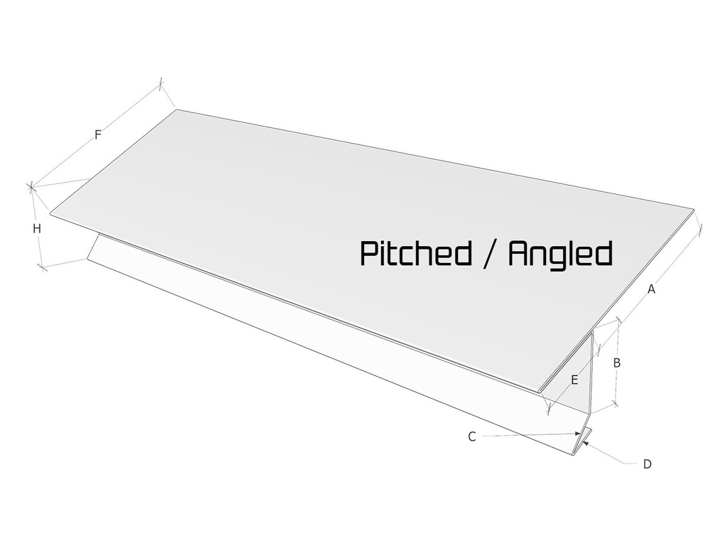 0.032" Aluminum Kynar T-Style Locking Drip Edge with Kick