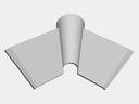 0.032" Kynar Aluminum Ridge Roll Roof Flashing