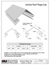 0.032" Kynar Aluminum Vented Ridge Cap Roof Flashing