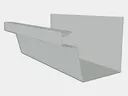 24 Gauge Galvalume Plus Industrial Box Gutter