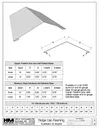 24 Gauge Kynar Steel Ridge Cap Roof Flashing Submittal