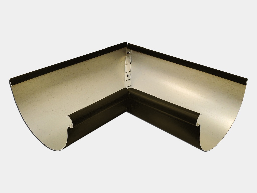 Aluminum 0.027" Half Round Gutter Inside Miter