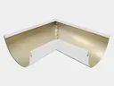 Aluminum 0.027" Half Round Gutter Inside Miter
