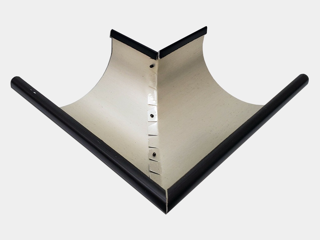 Aluminum 0.027" Half Round Gutter Outside Miter