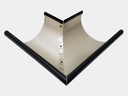 Aluminum 0.027" Half Round Gutter Outside Miter