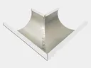 Aluminum 0.027" Half Round Gutter Outside Miter