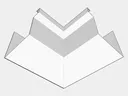 Aluminum 0.032" Kynar Commercial Box Gutter Inside Miter