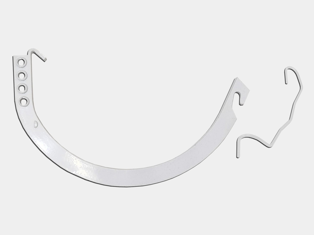 Aluminum Gem Circle Half Round Gutter Hanger