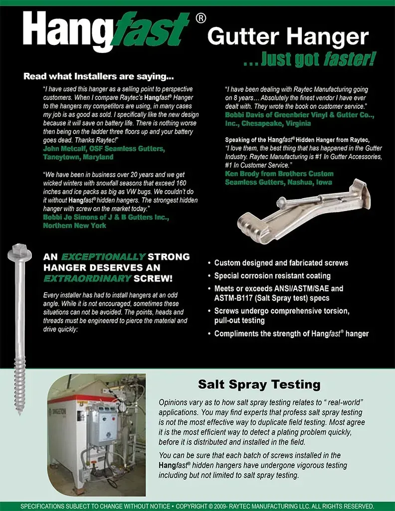 Brass Hidden Gutter Hanger With Screw and Clip