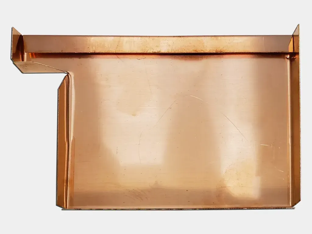 Commercial Box Gutter Copper Left / Right End Cap