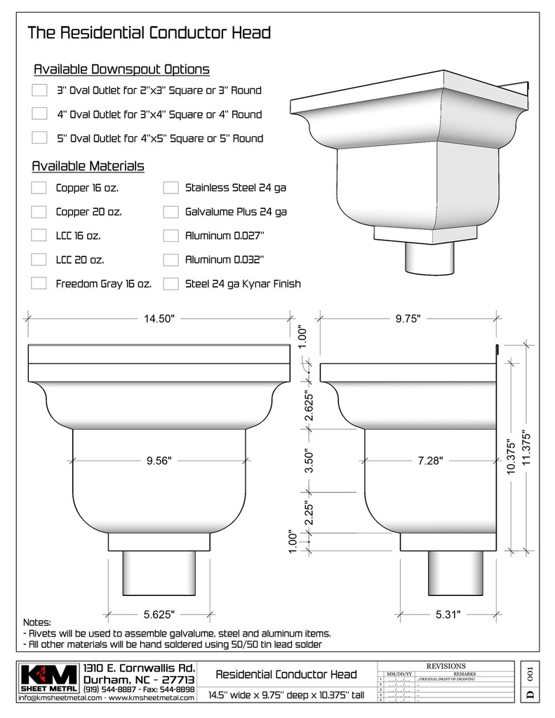 The Residential Conductor Head | Leader Head