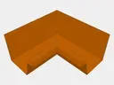 Copper Industrial Box Gutter Inside Miter
