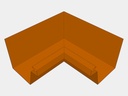 Copper Industrial Box Gutter Inside Miter