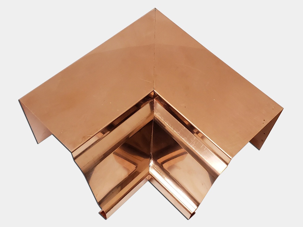 Copper K-Style Gutter Inside Miter