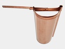 Copper Rival Strap Hanger for Half Round Gutter