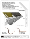 Copper Universal Roof Mount for Gutter Bracket