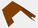 Copper Vented Ridge Cap Roof Flashing