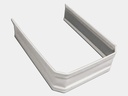 Corrugated Square 0.027" Aluminum Downspout Strap