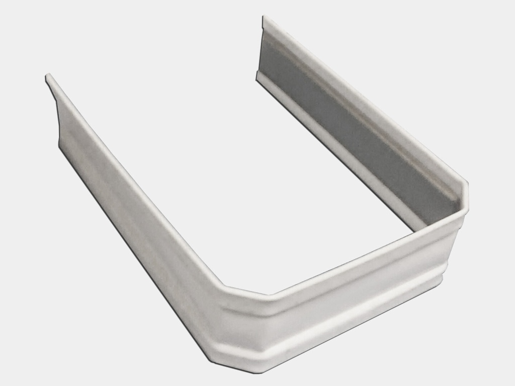 Corrugated Square 0.032" Kynar Aluminum Downspout Strap