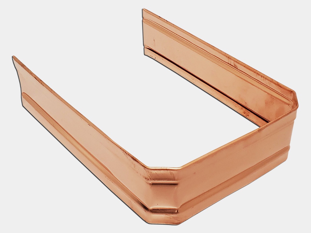 Corrugated Square Copper Downspout Strap