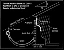 Crown Molding Steel Shank #6 for Half Round Gutter Hanger