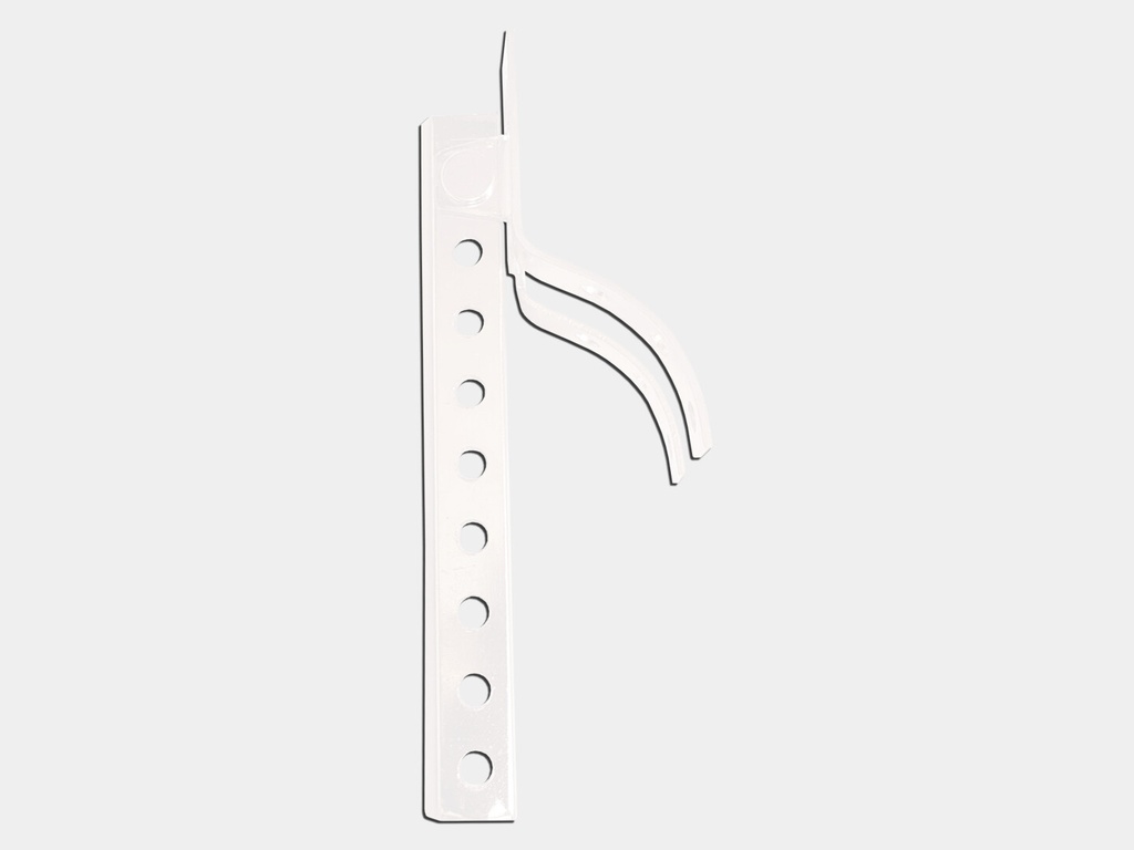 Crown Molding Steel Shank #6 for Half Round Gutter Hanger