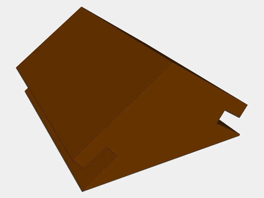 End Cap for Kynar Steel Vented Ridge Cap Flashing