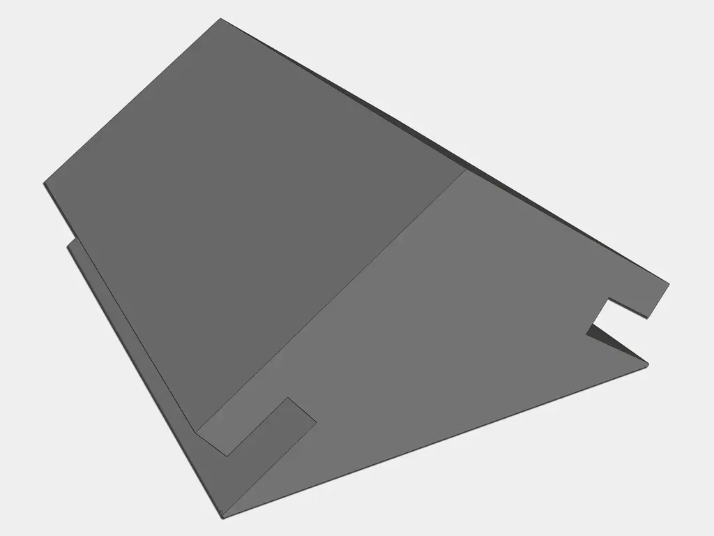 End Cap for Lead Coated Copper Vented Ridge Cap Flashing